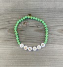 VALGFRI TEKST armbånd, elastisk strikk, grønn thumbnail