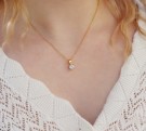 Diamant drop halskjede thumbnail
