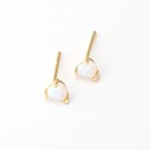 Hjerte opal stud øredobber thumbnail