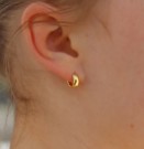 Mini chunky hoops øredobber thumbnail