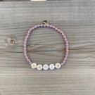 VALGFRI TEKST armbånd, elastisk strikk, lilla thumbnail