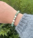 Jaspisperler armbånd (strikk) thumbnail