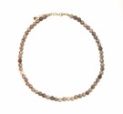 Beige glassperler halskjede thumbnail