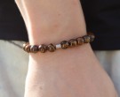 Tiger eye armbånd  (strikk) thumbnail