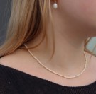 Champagne beaded halskjede  thumbnail