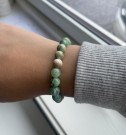 Jaspisperler armbånd (strikk) thumbnail