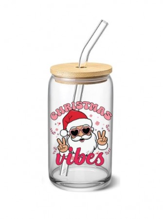Christmas vibes glasskopp