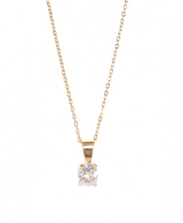 Diamant drop halskjede