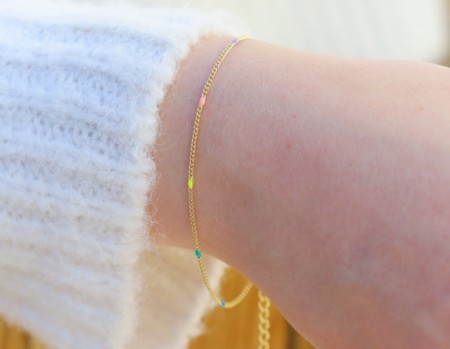 Regnbue armbånd